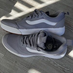 Women’s Vans sneakers, size 9.5, lightly worn, beautiful gray color.